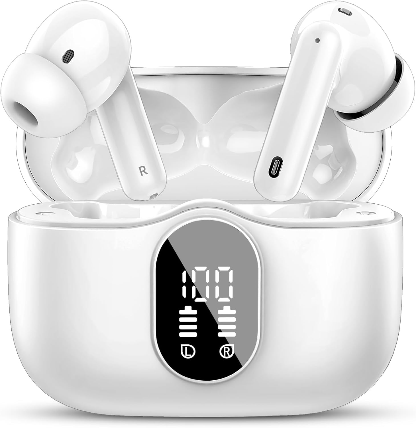 Wireless Earbuds, Bluetooth 5.4 Headphones Bass Stereo